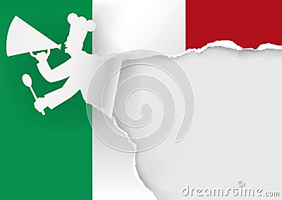 Italian Regional Cuisine promotion template Vector Illustration