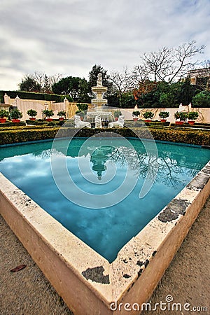 Italian Renaissance Garden Stock Photo