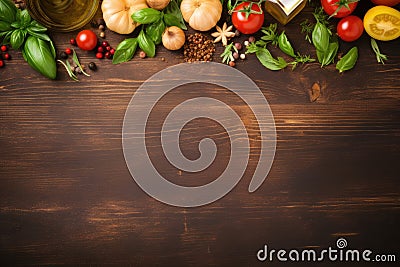 Italian restaurant background large copy space - stock picture backdrop Stock Photo