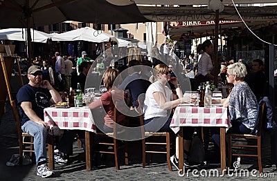 Italian restaurant Editorial Stock Photo