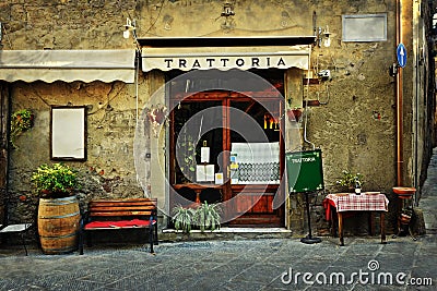 Italian restaurant Stock Photo