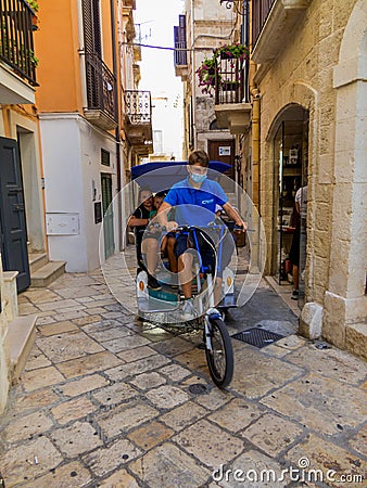 Italian Rickshaw Editorial Stock Photo
