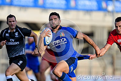 Italian Rugby National Team Cattolica Test Match 2019 - Italy Vs Russia Editorial Stock Photo