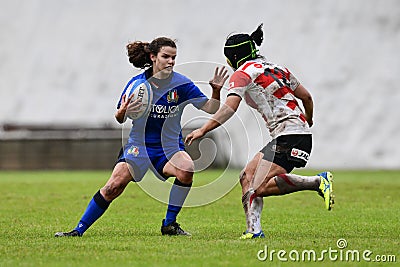 Italian Rugby National Team Test Match - Italy Women vs Japan Editorial Stock Photo