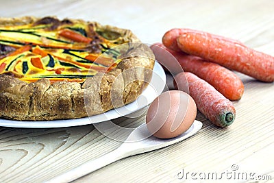 Italian savoury pie Stock Photo