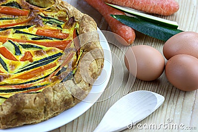 Italian savoury pie Stock Photo