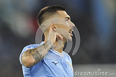 Italian Serie A league between Lazio vs Napoli Editorial Stock Photo