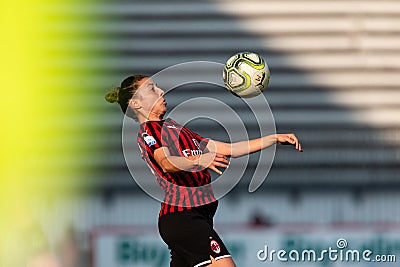 Italian Soccer Cup Women AC Milan vs Fiorentina Women's Editorial Stock Photo