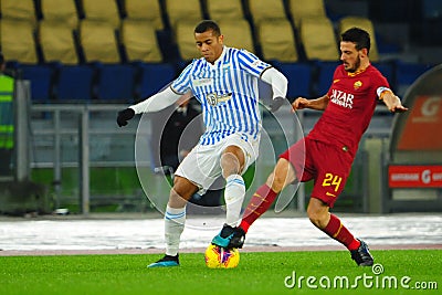 Italian Soccer Serie A Men Championship Roma vs Spal Editorial Stock Photo