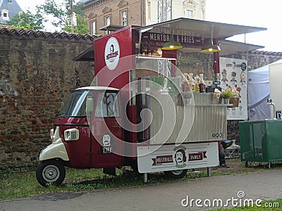 Italian specialties food truck Editorial Stock Photo
