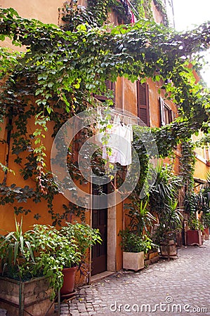 Italian urban street. Stock Photo