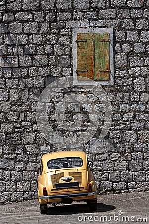 Italian - Yugoslav vintage car Stock Photo