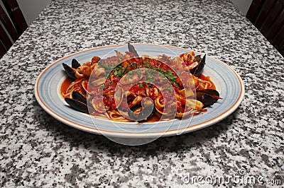 Italian Zuppa Di Pesce Stock Photo
