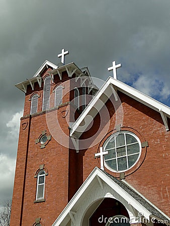 1912 Italianate Style Church Stock Photo