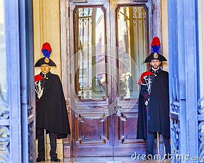 Itallian Officer Madama Palace Italian Senate Rome Italy Editorial Stock Photo