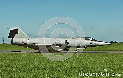 Italy AF Lockheed AERITOALIA F-104S ASA MM6705 CN 1005 Editorial Stock Photo