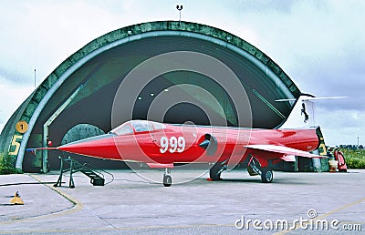 Italy Air Force Lockheed Aeritalia F-104S ASA-M MM6930 CN 1230 . Editorial Stock Photo