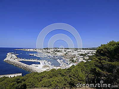 Italy, Apulia, Santa Maria di Leuca, panoramic views of the village Stock Photo