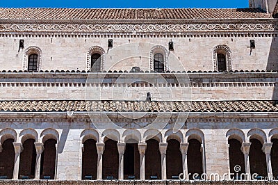 Italy. Bari. Catholic cathedral of St Sabino, 12th century AD. The splendid southern prospect in Apulian Romanesque style Editorial Stock Photo