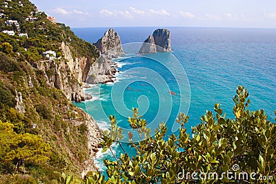 Italy Capri Island Stock Photo