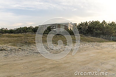 Italy, Cervia, abandoned structure Stock Photo