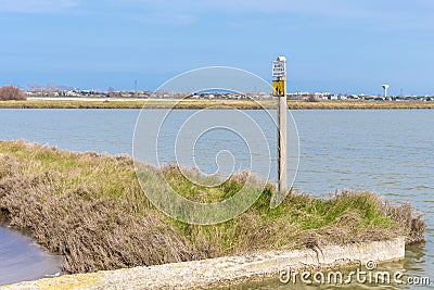 Italy, Cervia, saline nature panorama. Stock Photo