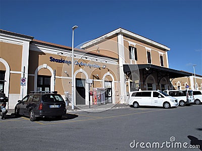 Italy, Civitavecchia station Editorial Stock Photo