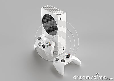 ITALY - 27 DECEMBER, 2020: new video game consoles: Black Xbox Series S Editorial Stock Photo