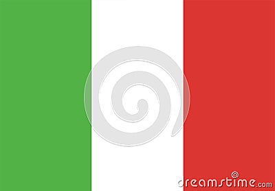 Italy flag Vector Illustration