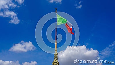 Italy Flag Stock Photo