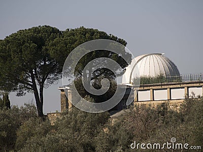 Italy, Florence, the Arcetri observatory. Editorial Stock Photo