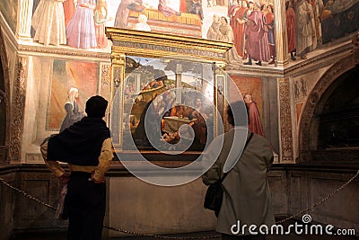 Italy,Florence,Santa Trinita church. Editorial Stock Photo