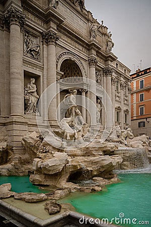 Fontana di Trevi History City Rome Empire Stock Photo