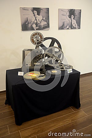 Italy : Giffoni Film Festival`s exhibition historical archive Editorial Stock Photo