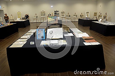 Italy : Giffoni Film Festival`s exhibition historical archive Editorial Stock Photo