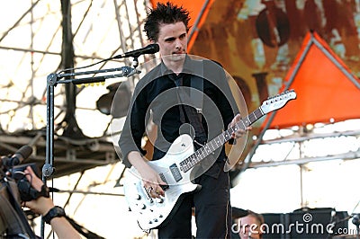 Matthew Bellamy of Muse during the concert Editorial Stock Photo