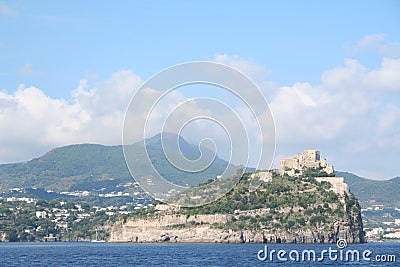 Italy. Island Ischia. Fortress Stock Photo