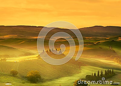 Italy. Landscapes of Tuscany. Stock Photo