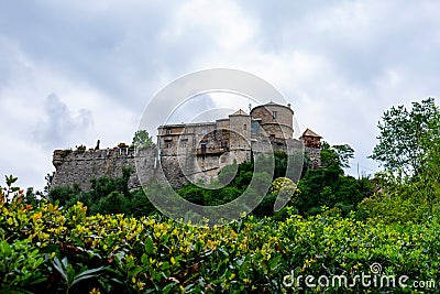 The fantastic castle of Portofino Stock Photo