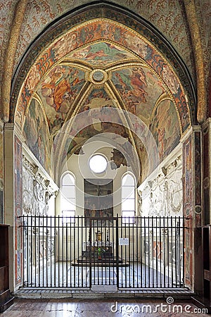 Italy - Lombardy - Milan - the Santa Maria delle Grazie church with the Last supper fresco by Leonardo da Vinci Editorial Stock Photo