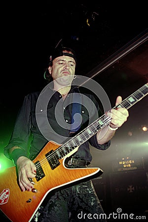 Motorhead , the guitarist Phil Campbell during the concert Editorial Stock Photo