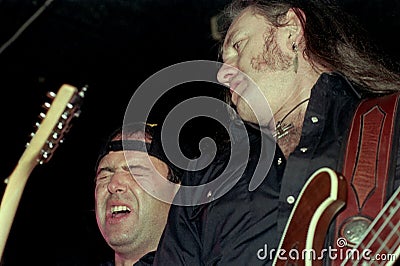 Motorhead , Lemmy Kilmister during the concert Editorial Stock Photo