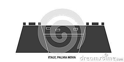 Italy, Palma Nova, Travels Landsmark travel landmark vector illustration Vector Illustration