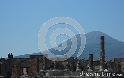 Italy Pompeii ruins Stock Photo