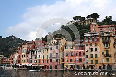 Italy, Portofino harbor Stock Photo