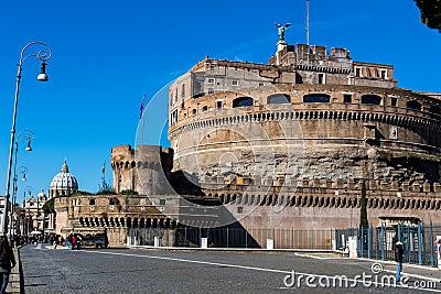 Italy, rome, castel sant'angelo Editorial Stock Photo