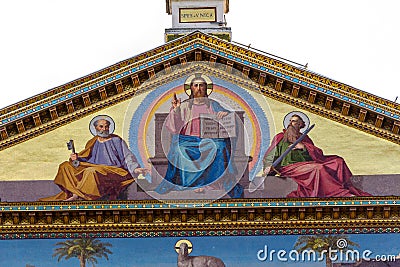 Italy, rome, san paolo fuori le mura Stock Photo