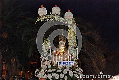 Italy : Saint Matteo Religious Procession in Salerno. Editorial Stock Photo