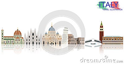 Italy vector illustration Vector Illustration