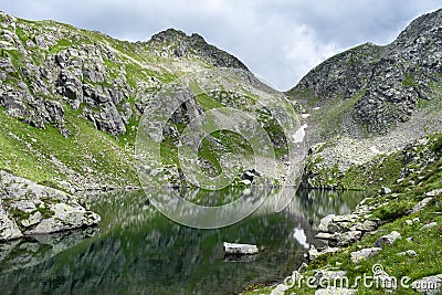 Enchanting glimpse of the Brutto lake Stock Photo